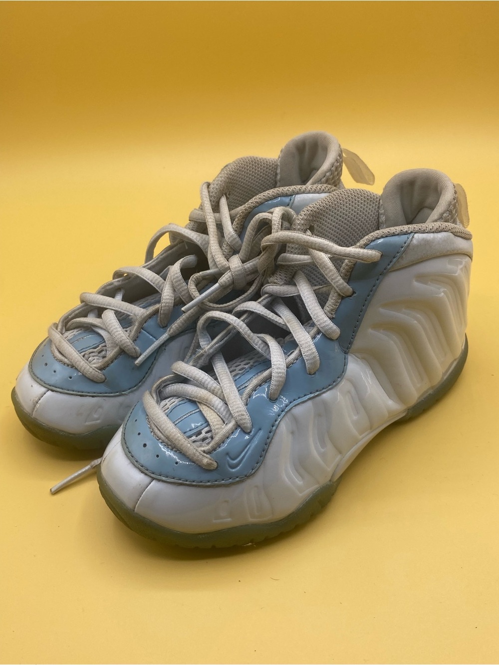 Nike Little Posite One "Aura/Worn Blue/White" - Picture 4 of 4